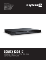 LD Systems Zone X1208D Hybrid Architecure DSP Matrix 12x8 Benutzerhandbuch
