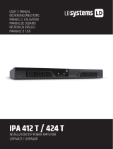 LD Systems IPA412T 4-Channel DSP Amplifier 4 x 120W Bedienungsanleitung