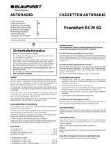 Blaupunkt FRANKFURT RCM 82 Bedienungsanleitung