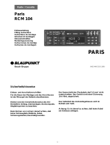 Blaupunkt PARIS RCM 104 Bedienungsanleitung