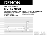 Denon DVD-770SD Bedienungsanleitung