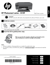 HP PHOTOSMART B109A Bedienungsanleitung
