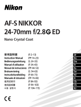 Nikon AF-S NIKKOR 24-70MM F2.8G ED Benutzerhandbuch