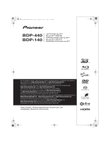Pioneer BDP-140 SOUNDWARE XS DIGITAL CINEMA Bedienungsanleitung