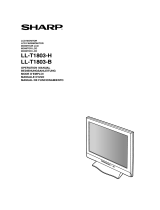 Sharp LL-T1803-H/B Benutzerhandbuch