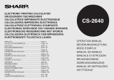 Sharp CS-2640 Bedienungsanleitung