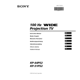Sony KP-51PS2 Bedienungsanleitung