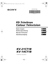 Sony kv-21ct1 Bedienungsanleitung