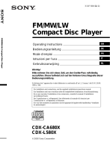Sony CDX-S11 Installatiehandleiding Benutzerhandbuch