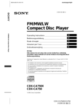 Sony CDX-CA750X Bedienungsanleitung