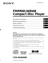 Sony CDX-DAB6650 Bedienungsanleitung