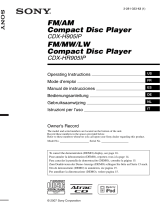 Sony CDX-H905IP Benutzerhandbuch