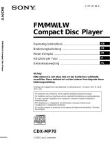 Sony CDX-MP70 Bedienungsanleitung