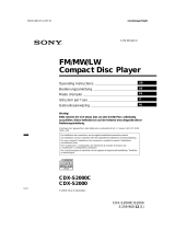 Sony CDX-S2000 Benutzerhandbuch