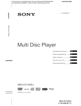 Sony MEX-DV1500U Bedienungsanleitung