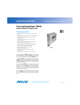 Pelco FRV20 Fiber Receiver Spezifikation