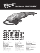 Milwaukee AGV 24-230 E Original Instructions Manual