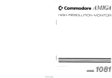 Commodore AMIGA 1081 Benutzerhandbuch