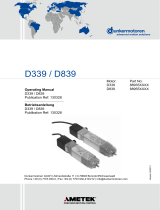 Ametek Dunkermotoren D339 Bedienungsanleitung