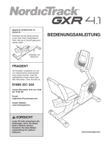 NordicTrack Gxr4.1 Bike Bedienungsanleitung