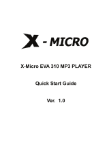 X-Micro XMP3X-F1G Schnellstartanleitung