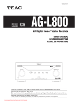 TEAC AG-L800 Bedienungsanleitung