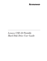 Lenovo USB 2.0 Portable Hard Disk Drive Benutzerhandbuch