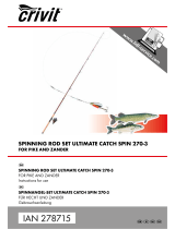 Crivit SPINNING ROD SET ULTIMATE CATCH SPIN 270-3 Instructions For Use Manual