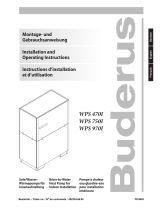 Buderus WPS 470I Installation And Operating Instructions Manual