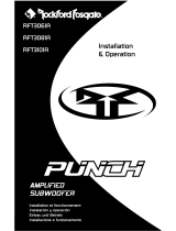 Rockford Fosgate Punch RFT3061A Benutzerhandbuch