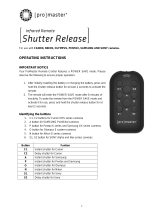 Promaster Infrared Remote Shutter Release Bedienungsanleitung