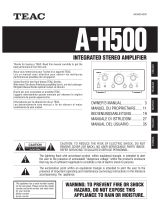 TEAC A-H500 Bedienungsanleitung