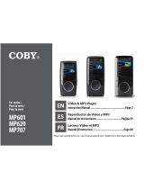 Coby MP707-8GB Benutzerhandbuch