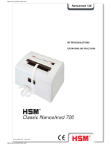 HSM Classic Nanoshred 726 Operating Instructions Manual