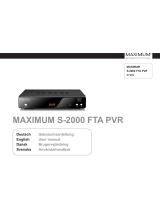 Maximum S-2000 FTA PVR Benutzerhandbuch