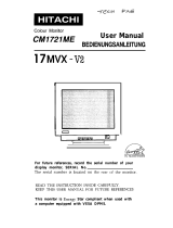 Hitachi 17MVX-v2 Benutzerhandbuch