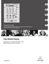 Behringer Pro Mixer DX626 Schnellstartanleitung