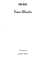 Ide Line Power Blender BD-101 Benutzerhandbuch