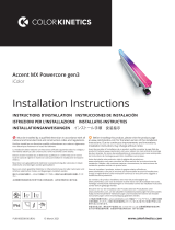 Color Kinetics Accent MX Powercore gen3, RGB Install Instructions