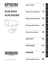Epson ELPLX02S Ultra Short Throw Lens Benutzerhandbuch