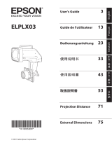 Epson ELPLX03 Ultra Short Throw Lens Benutzerhandbuch