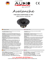 Audio System Avalanche High End Midrange AV 80 Benutzerhandbuch