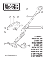 Black & Decker Bhsm166dsm-qs - Balai Vapeur Multifonctions - Gant Steamitt - 11 Accessoires - 1600w Benutzerhandbuch