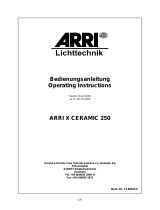 ARRI X CERAMIC 250 Series Operating Instructions Manual