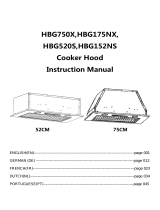 Hoover HBG750X Cooker Hood Benutzerhandbuch
