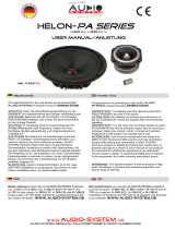 Audio System Helon-PA Series Benutzerhandbuch
