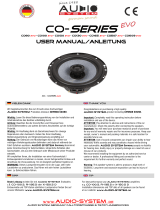 Audio System CO EVO Series Benutzerhandbuch