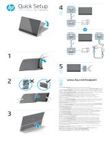 HP E14 G4 Portable Monitor Schnellstartanleitung