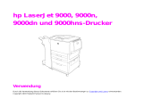 HP LaserJet 9000 Printer series Benutzerhandbuch