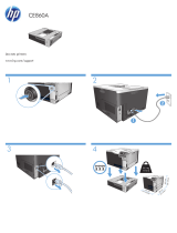 HP Color LaserJet Enterprise CP5525 Printer series Installationsanleitung